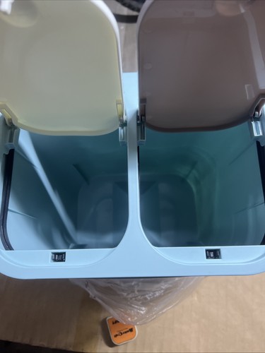 Double recycle waste - double, bin