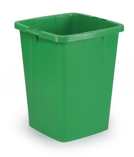 Durable 90l waste bin green - durable, |