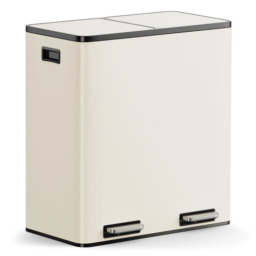 Cream recycling kitchen - kitchen, bin