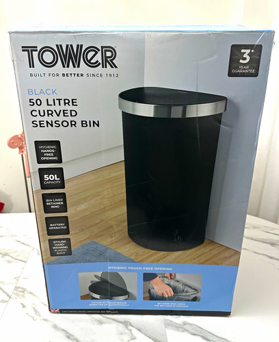 Tower 50l sensor bin - tower,