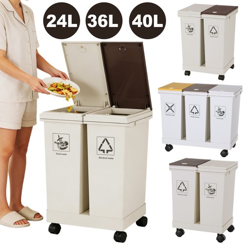 Compartment recycling bin - 2/3,