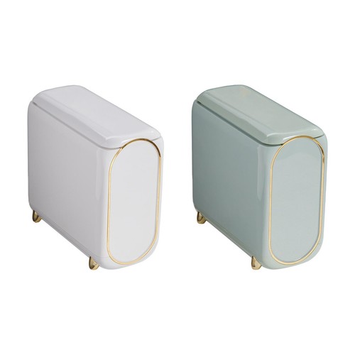 Trash can with - can, lid