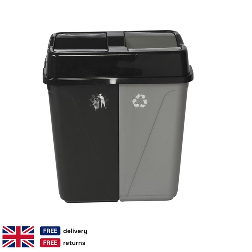 100l twin pedal recycling bin - recycling,