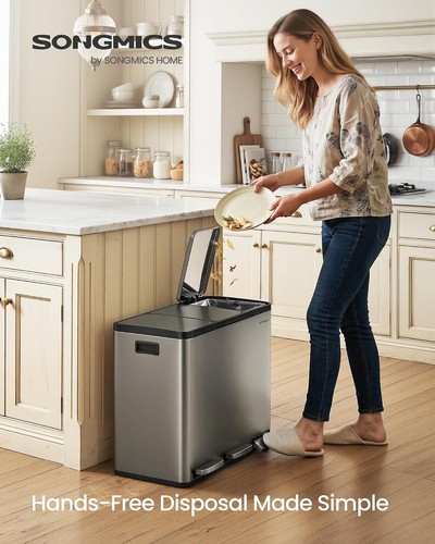 Silver kitchen bin 18 - kitchen, l