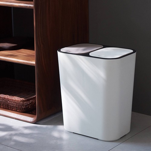 Double recycling waste bin - recycling,