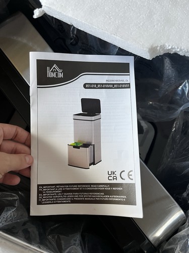 Homcom 72l stainless - 72l,