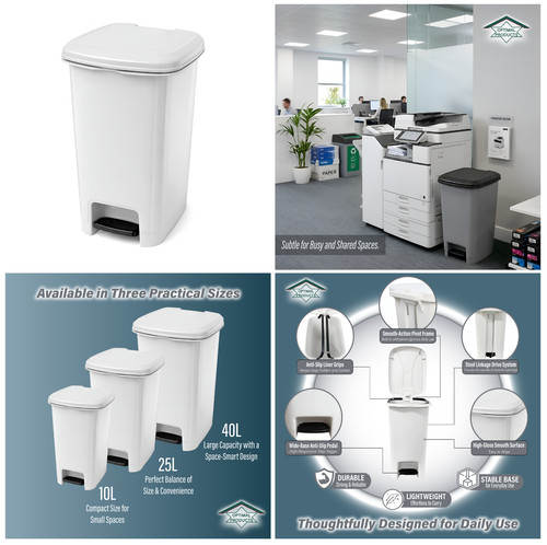Slim pedal bin waste - slim,