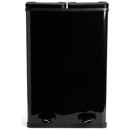 60l twin compartment pedal bin - twin,