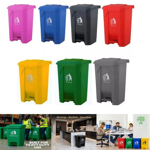 Recycling pedal bin 80l - recycling,