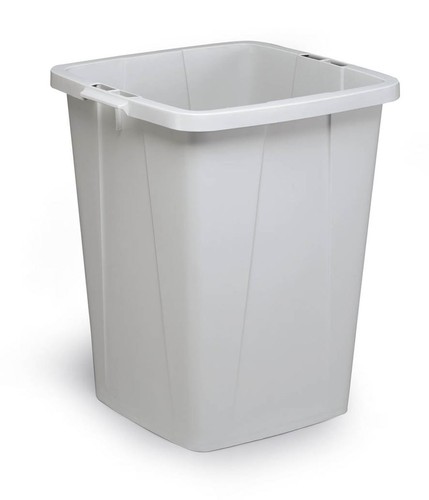 Durable 90l waste bin grey - 90l,