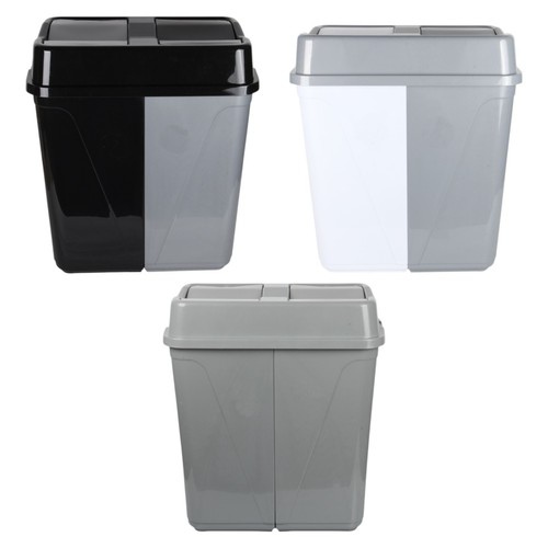 100l double bin waste - bin.,