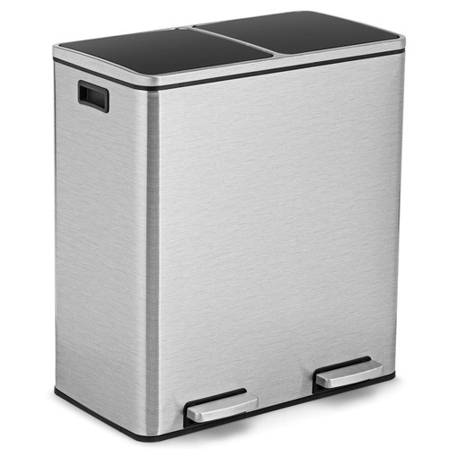 60l recycling pedal bin - pedal,