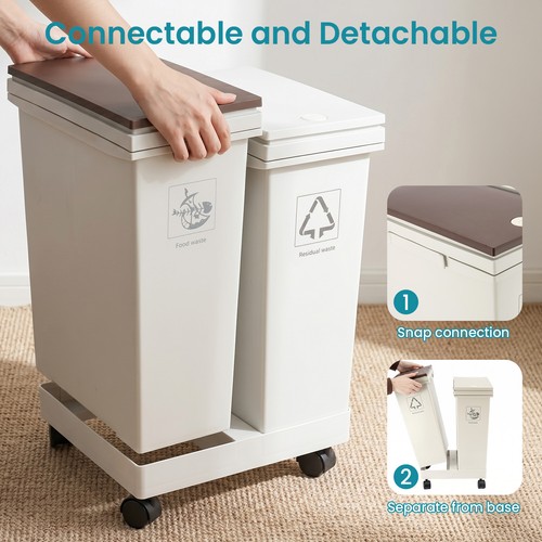 Double compartment recycling - double,