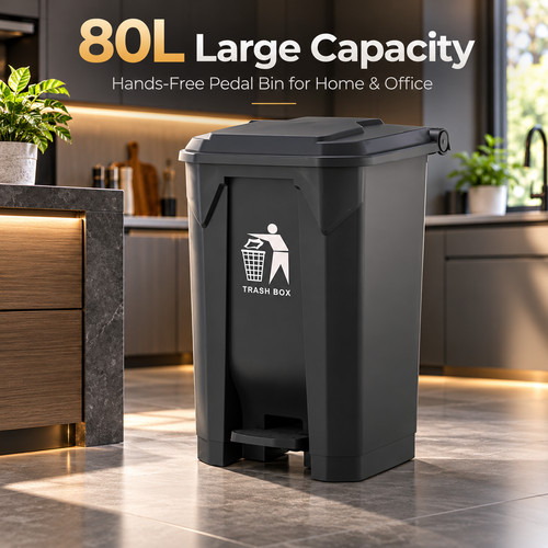 80l pedal bin - 80l,