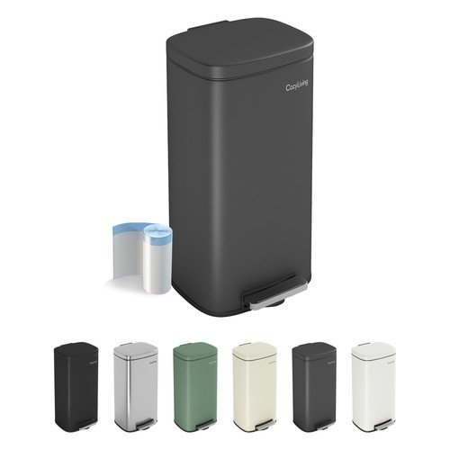 Kitchen pedal stainless bin - kitchen,