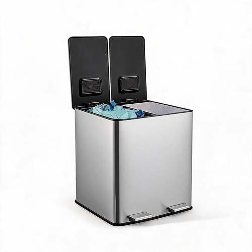 Recycling bin stainless - recycling,